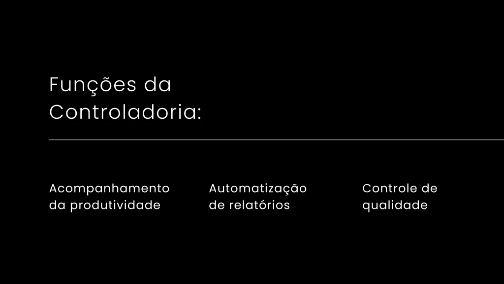 funções da controladoria